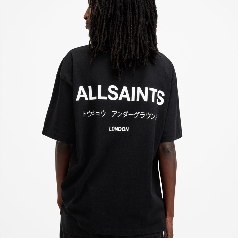 All Saints Underground Oversized SS Crew Neck T-Shirt